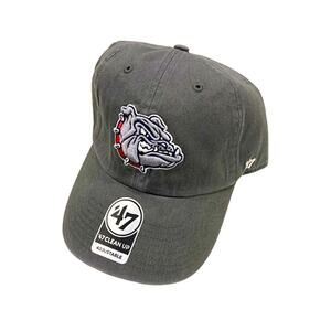 Gonzaga Bulldogs Charcoal Hat Clean Adjustable  New Cap Embroidered Logo NCAA